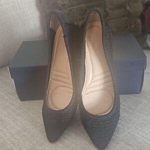 Adrienne Vittadini Textured Black Heels